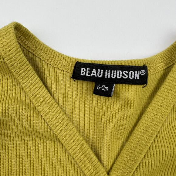 Beau Hudson Mustard Ribbed Cardigan - Picture 3 of 4
